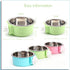 Crate Dog Bowl, Removable Stainless Steel Water Food Feeder Bowls Hanging Pet Cage Bowl Cage Coop Cup for Dogs Cats Puppy Rabbits Bird and Small P...
