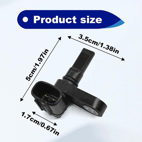 2Pcs ABS Wheel Speed Sensor 89542-04020 89543-04020 Compatible with Toyota Tacoma 2005-2018, 4Runner 2003-2019, FJ Cruiser 2007-2014, Land Cruiser...