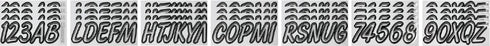 Hardline Products Series 400 Factory Matched 3-Inch Boat & PWC Registration Number Kit, Silver/Black - SIBKG400...