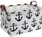 CLOCOR Rectangular Storage Basket,Collapsible Cute Pattern Storage Bin,Waterproof Coating Storage Box with Handles ,Gift Baskets, Shelf Basket (An...