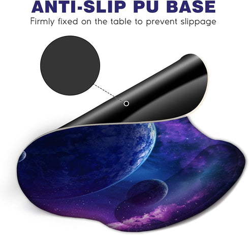 DINKY Ergonomic Mouse Pads, Cute Mouse Pad with Wrist Rest Support Gel, Non-Slip PU Base Mouse Mat with Memory Foam for Home, Office and Gaming, E...