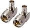 2PCS CB Radio Adapter, UHF Male to BNC Female Right Angle 90-Degree Antenna Adapter, Nickel Plated...
