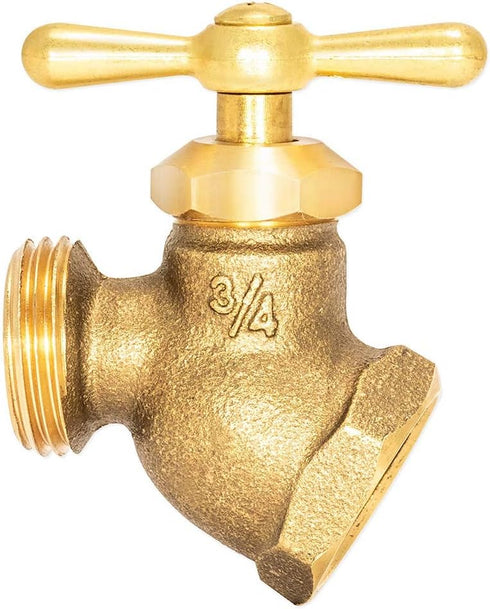 Eastman Female No-Kink Hose Bibb, 3/4 Inch FIP, Brass Plumbing Fitting, 20203...