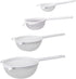HIC Kitchen Double-Ear Fine Mesh Strainers, BPA Free, Set of 4 Sizes Includes 3, 4, 5.5, and 7-Inch Diameter...