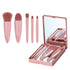 Travel Makeup Brush Set 5PCS Mini Make up Kit Portable Complete Function Cosmetic Brushes Kit Cheap Makeup Brush Kit Cute Makeup Brush for Eyeshad...