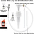Lower Unit Gear Oil Pump for Standard Quart Bottles, 8mm and 10mm Adapters, for 28MM Cap Pump, for Most Foreign Made Marine Boat Outboard Motors (...