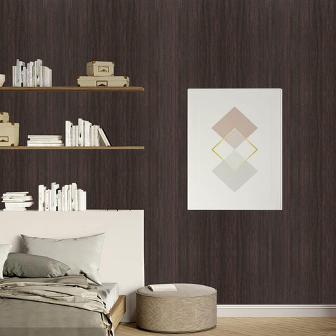 Arthome Peel and Stick Wood Contact Paper Self-Adhesive Brown Walnut Wallpaper,Decorative Vinyl Film for Countertop,Cabinets,Shelf,Drawer Liner,Ea...