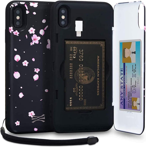 TORU CX PRO for iPhone Xs Max Case Wallet | Protective Shockproof Heavy Duty Cover with Hidden Card Holder & Card Slot |Wrist Strap, Lightning Ada...