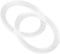 Unifizz 2Pcs Car Speaker Spacer Ring Mounting Spacer Plate Transparent Acrylic 78mm ID for 3.5 Inch...