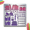 Book Metal Stencil Book Metal Journal Stencils LIBRARY READING BOOK to READ BOOK CLUB 6×6inch DIY Template for Diary Scrapbooking Card...