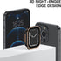2 Pack Waterproof Case for Apple Watch Series 9 8 7 45mm, Straight Edge PC Bumper with Tempered Glass Screen Protector 360 Protective Cover for iW...