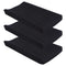 Black Diaper Changing Pad Cover with Strap Holes Set of 3, Snug Fit 4-sided Contoured Changing Table Pad 16x31 16x32, Fitted Change Pad Sheet for ...