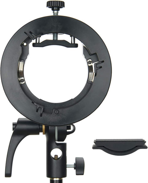 Godox S2 Speedlite Bracket for Bowens Mount, S-Type Holder Updated Version for Godox AD200Pro AD200 V1 V860II V860III V850II TT685II TT600 TT520II...