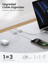 6Pack Cord Organzier Spring Clip Holder - Lamicall 3-in-1 Small Clips for Desk Cable Management, Adhesive Adjustable Cable Clips Holder for Charge...