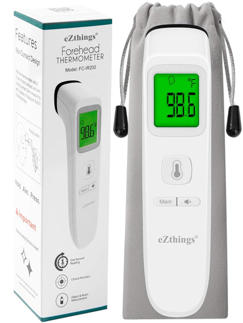 Forehead Thermometer Medical Non Touch Infrared with Fever Alarm...