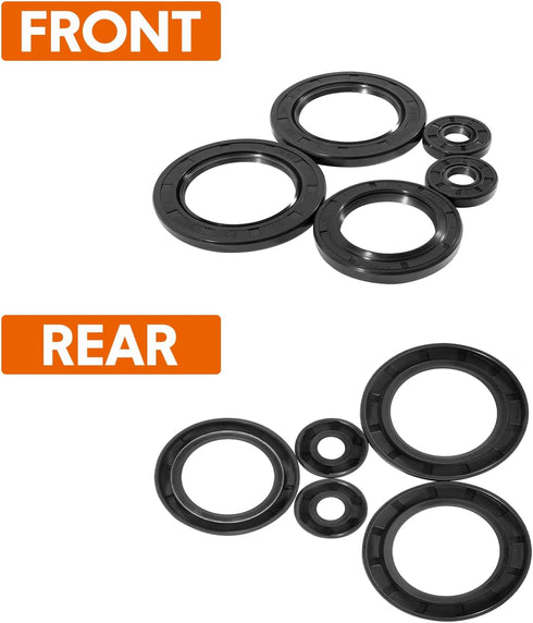 182-2142 Engine Oil Seal Rebuild Kit 400 400L Complete Engine Oil Seal Rebuild Kit Equivalent to 82114 822124 Fit for Polaris Sport Sportsman Big ...