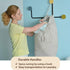MCleanPin Washable Laundry Bags with Handles,140L Dirty Clothes Storage for College Dorm & Travel,2 Pack (Beige)...