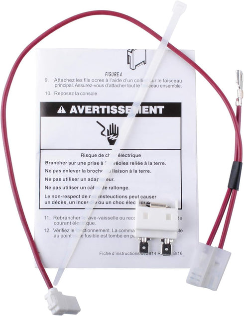 675813 Dishwasher Thermal Fuse Replacement Compatible with Whirlpool Kenmore Dishwasher Door Switch - Replace PS382828 AP3115186 3375557 3376359
