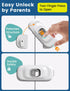 Cabinet Fridge Locks Baby Proofing, 4 Pack Child Proof Cabinet Refrigerator Locks, Baby Child Safety Frigerator Locks for Cabinets, with Strong Ad...