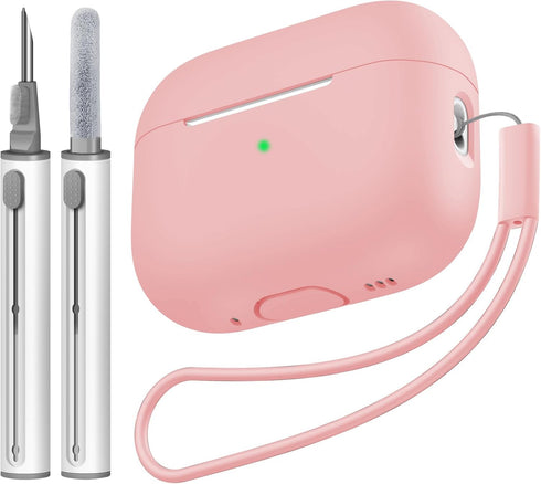 Compatible with Airpods Pro 2 Case, Soft Silicone Skin Cover Protective Cases with Cleaner kit and Lanyard Compatible for AirPod Pro 2nd Generatio...