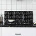 2Pcs Disposable Oil Splash Guard Aluminum Foil Gas Stove Oil Splatter Screen Board Cooking Frying Oil-Proof Splash Kitchen Tool (Black)