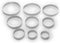 Fox Run, 1 x 6 x 6 inches, Round Cookie Cutter Set...