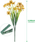 12 Bundles Artificial Flowers Outdoor UV Resistant Flowers No Fade Faux Plastic Plants Garden Porch Window Box Decorating (Yellow)...