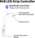 iNextStation 44 Keys IR Remote RGB Led Controller, Bluetooth RGB LED Strip Controller with APP Control/Music Sync RGB 4-Pin Controller DC 5-24V fo...