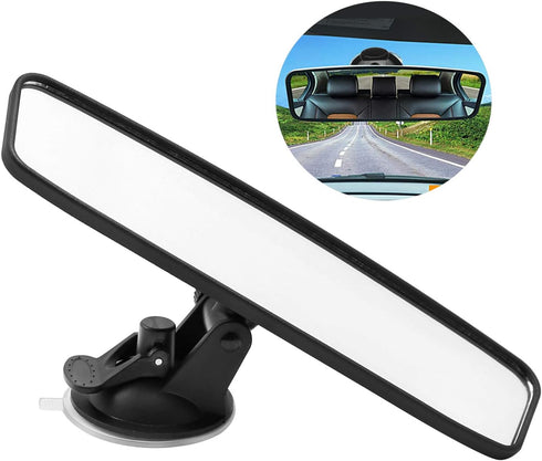 Rear View Mirror, Adjustable Car Interior Rear View Mirror Car Seat Child Safety Mirror for Universal Cars Trucks SUV-9.64 x 2.6 inch (White)...