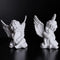 2 Pack Resin Cherubs White Angel Statue Figurine, Garden Sleeping Cherub Statue Sculpture Indoor Outdoor Home Decoration, Cute Adorable Angle Scul...