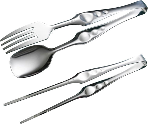 2 Pcs Kitchen Tongs Set, 304 Stainless Steel Food Tongs for Barbecue Cooking Salad Grilling Frying and Serving...