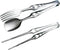 2 Pcs Kitchen Tongs Set, 304 Stainless Steel Food Tongs for Barbecue Cooking Salad Grilling Frying and Serving...