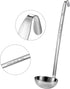 meekoo 3 Pieces Stainless Steel Ladle Soup Handle Ladle with Pouring Rim for Kitchen Cooking Soup Sauce(3 oz)...