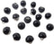 Honbay 20PCS 10mm Dainty Pearl Buttons with Shank Round Buttons Plastic Resin Sewing Buttons Decorative Buttons for Wedding Dress, Skirts, Gloves,...