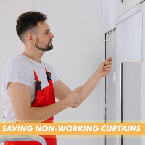 Boao 12 Pieces White Blind Pull Cord Knobs 1.26" x 0.75" Wood Tassels Window Blinds Wooden Cord Tassels Hanging Ball Pulls for Curtain Craft...