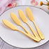 Stainless Steel Cheese Dessert Knives, Set of 6, Breakfast Butter Knife, Slicer Sandwich Spreader(Gold)...