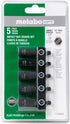 Metabo HPT Impact Nut Driver Set, 5-Piece (115280M)...