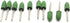 10 pc 10 mm (3/8 Inch) Bullet Rubber Rotary Tool Polishing Burr with 3 mm (1/8 Inch) Shank for Dremel Rotary Tools...