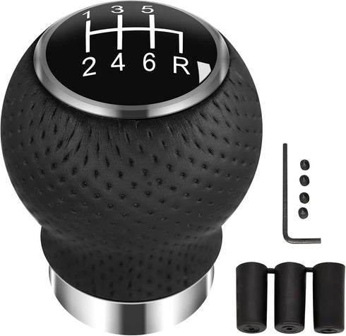 Universal Shift Knob 6 Speed Manual Gearbox Shift Knobs Fit for Most Car Transport Vehicles?Round Head R Down?...
