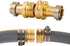 Garden Hose Repair Connector with Clamps, Fit for 3/4" or 5/8" Garden Hose Fitting, 2 Set...