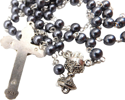 Westman Works First Holy Communion Rosary Beads with Metal Crucifix & Center for Boys or Girls...