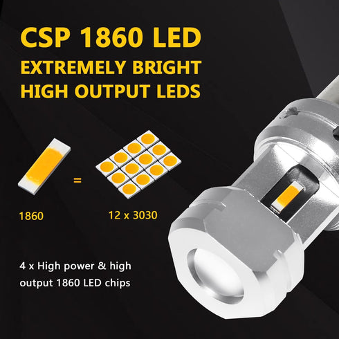 PHINLION 3600 Lumens 1156 7506 Amber LED Turn Signal Light Bulbs Super Bright P21W 1141 2396 7506 LED Bulb for Car Truck Motorcycle RV Blinker Lig...