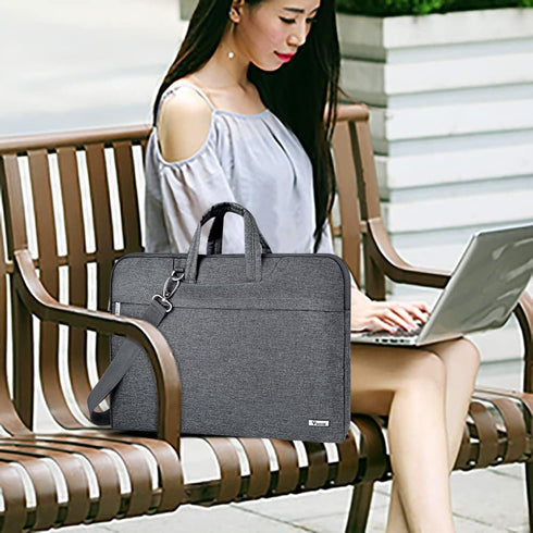 Voova Laptop Sleeve Shoulder Bag 13 13.3 14 Inch, Waterproof Carrying Case Compatible with Macbook Air 13 M1/M2, MacBook Pro 13/14, 13.5 Surface L...