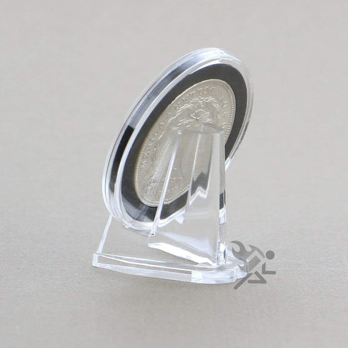 OnFireGuy 5 Pack Clear Display Stand Easels for Air-Tite Coin Capsules | Coin Display Stands | Challenge Coin Easels | Made in USA...