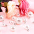 Swpeet 90Pcs 8mm 10mm 12mm 14mm 16mm White Pearl Bead Cap Half Ball Dome Metal Circle Hook Buttons Assortment Kit for Crafting Sewing Scarpbooking...