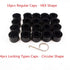 Set of 20 Wheel Bolt Lug Nut Cover Cap with Removal Tool Dismantle Replacement for Wheel 1K0 601 173...