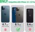 JJGoo Compatiable with iPhone 12 Case and 12 Pro Case Clear, Transparent Shockproof Phone Case, Slim Anti-Scratch Hard PC Back Protective Cover Bu...