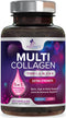 Collagen Peptides for Women & Men, Type I, II, III, V, X Hydrolyzed Collagen Pills, Grass Fed Non-GMO Multi Collagen Peptides Supplements, Hair, S...