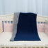 BlueSnail Minky Blanket with Musliin for Boys and Girls (Navy+Gray, 30W x 40L)...