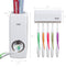 Hands Free Toothpaste Dispenser Automatic Toothpaste Squeezer with 5 Toothbrush Holds,No Power Required(White)...